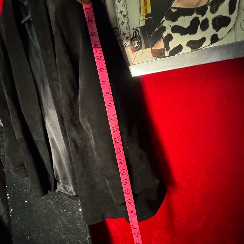 Danier BLACK LARGE flowing oversized M woman's 90's swing jacket. - Picture 8 of 16